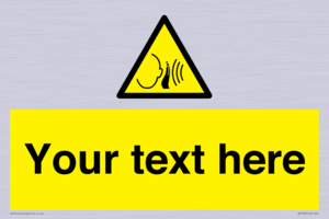 Custom warning sudden loud noise